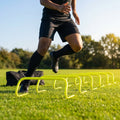 Fluorescent yellow training hurdles for sports and fitness
