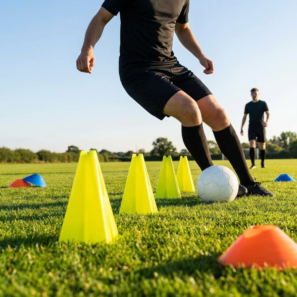 Training cones for sports practice, durable 12-inch cones
