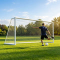 16 x 7ft Aluminium Freestanding Football Goal for Youth Matches