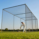 Cricket nets made from HDPE, available in various sizes for indoor and outdoor use