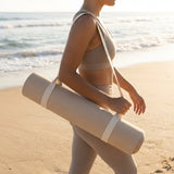 Yoga mat carry strap made of soft polyester, ideal for studio and travel