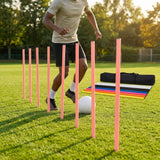 Slalom training poles in vibrant colours for sports practice
