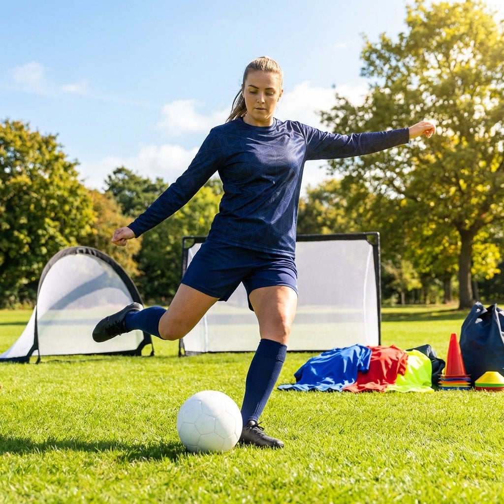 Women's Long Sleeve Football Shirt in vibrant colours