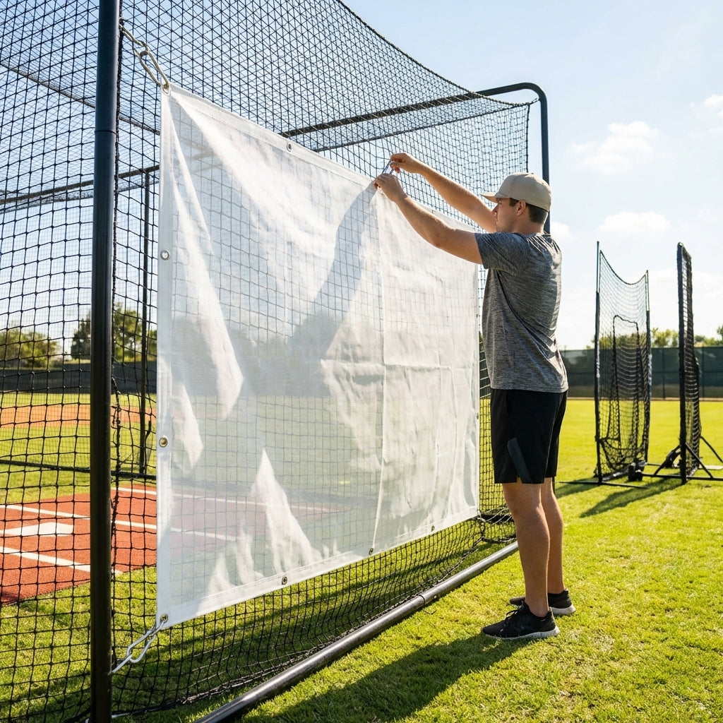 Baseball Batting Cage Net Savers in Multiple Sizes and Colours