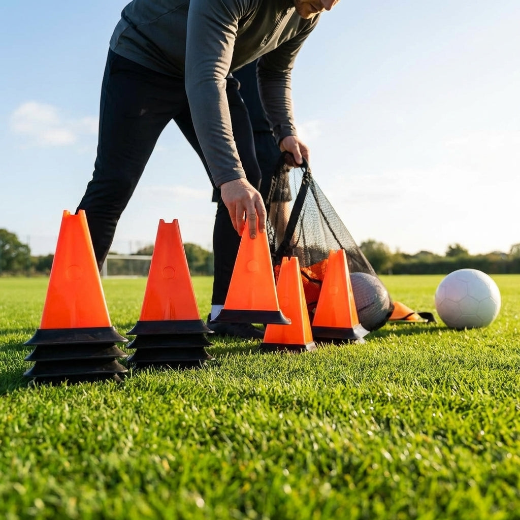Training cones for sports practice, durable 12-inch cones