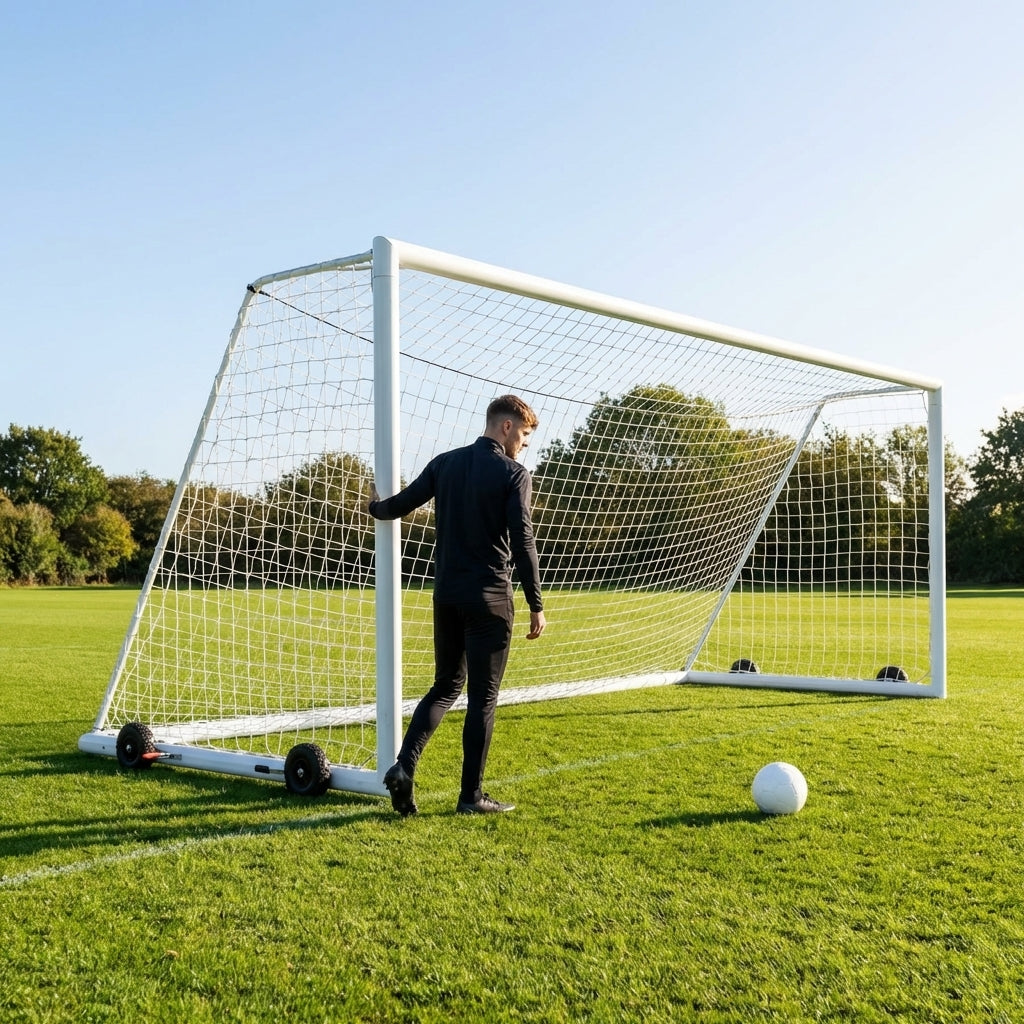 16x6ft aluminium football goal for youth matches