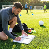 Football coaching notebook in matte black with A4 and A5 options
