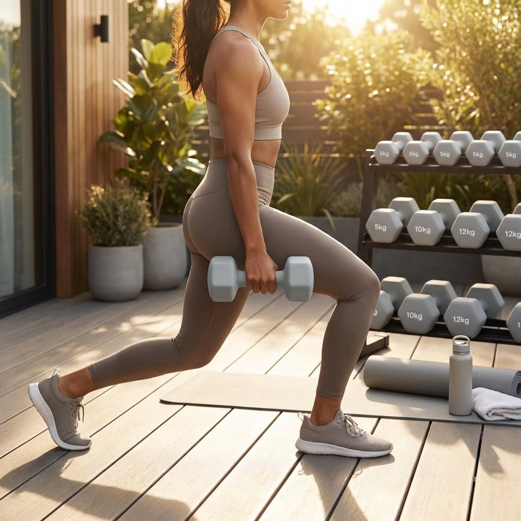 Neoprene dumbbells with non-slip coating for home and gym use