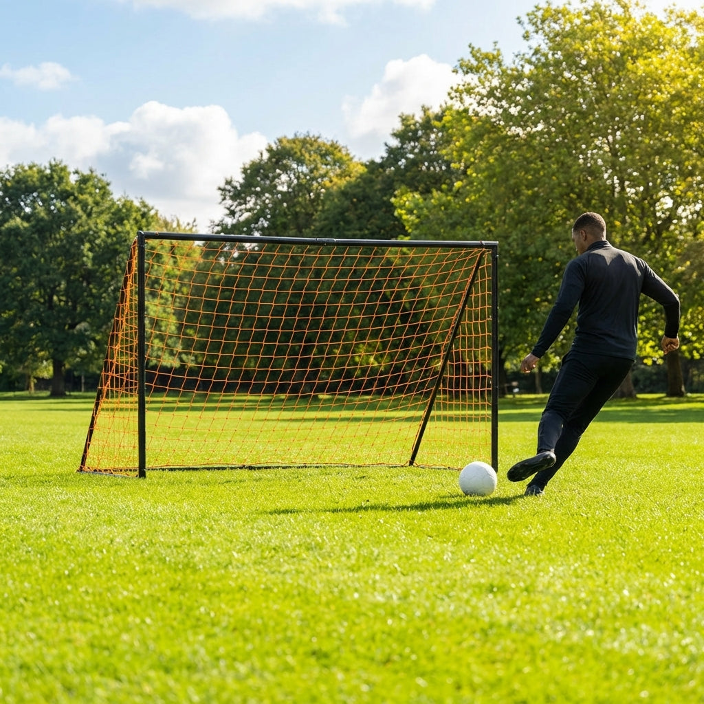 Aluminium Folding Football Goal in various sizes and colours, ideal for training and matches